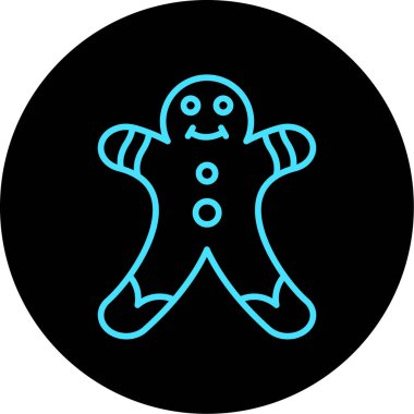 Eşsiz zencefilli ekmek adam vektör simgesi