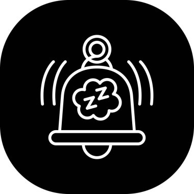 Uyuyan simge vektör illüstrasyonu