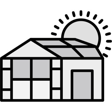 yapı simgesi, modern vektör basit tasarım