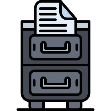 Yazıcı. Web simgesi basit illüstrasyon