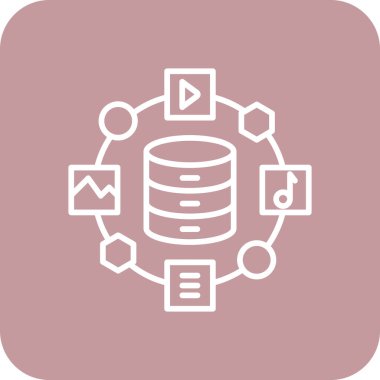 Veri merkezi. Web simgesi