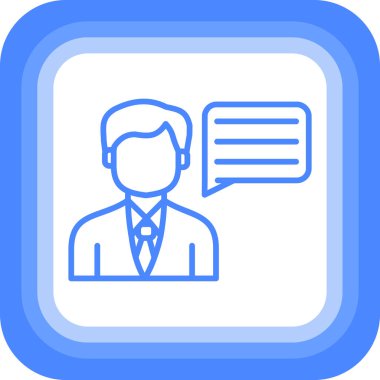 Bir insan simgesinin vektör illüstrasyonu