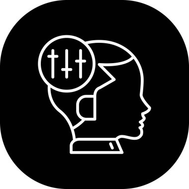 Bir insan simgesinin vektör illüstrasyonu