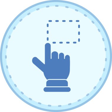 Parmak. Web simgesi basit illüstrasyon