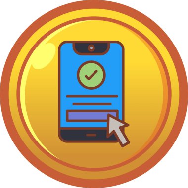 Moda biçimi izole edilmiş arkaplanda mobil uygulama simgesi