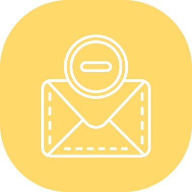 e-posta vektör renk çizgisi simgesi