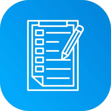 Simge vektör illüstrasyonunu listele