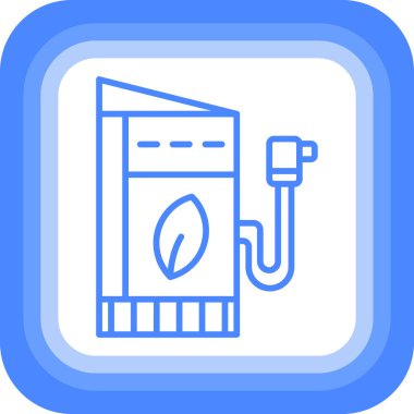 Benzin istasyonu. Basit resimleme