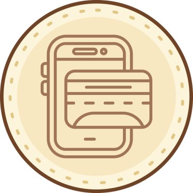 Para için. Web simgesi vektör illüstrasyonu