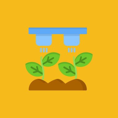 Bahçe sulama kutusu ikonu. bahçenin düz çizimi web tasarımı için vektör simgesi olabilir