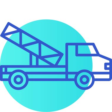 inşaat vinç simgesi, vektör illüstrasyon