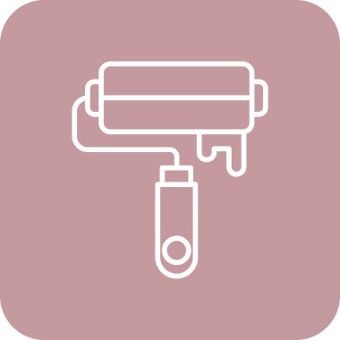 Fırça simgesi vektör illüstrasyonu