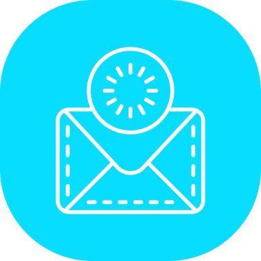 E-posta. Web simgesi basit illüstrasyon