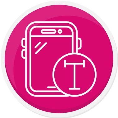 Akıllı telefon simgesinin vektör illüstrasyonu