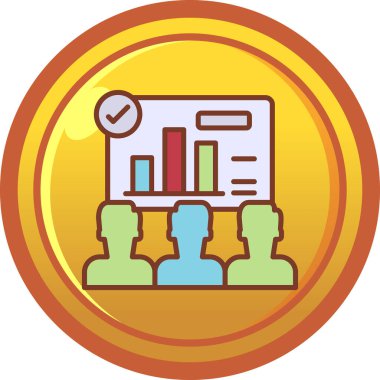 İş simgesinin vektör illüstrasyonu