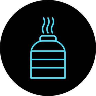 vektör sıcak içecek simgesi