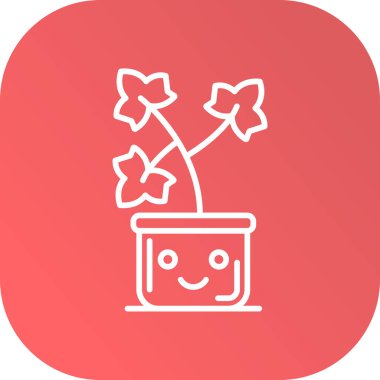 Çiçek simgesinin vektör illüstrasyonu