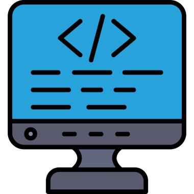 ana hat biçiminde bilgisayar programlama simgesi