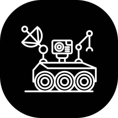 Bir robot simgesinin vektör illüstrasyonu