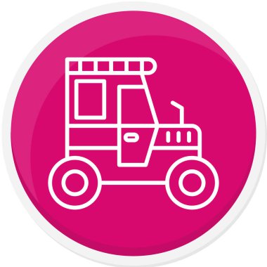 Bir çiftlik simgesinin vektör illüstrasyonu