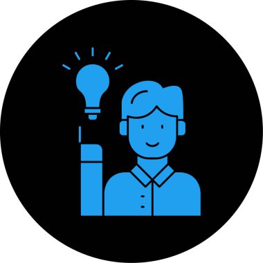 Bir insan simgesinin vektör illüstrasyonu