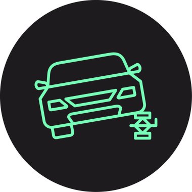 araba simgesi vektör illüstrasyonu