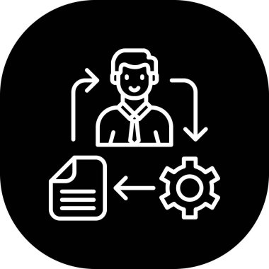 Veri ve vektör illüstrasyonunun geliştirilmesi için web simgesi.