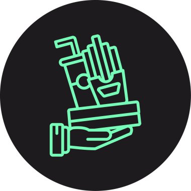 Tıbbi bir simgenin vektör illüstrasyonu