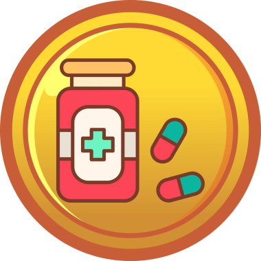 eczane uyuşturucu ikonu vektör illüstrasyonu