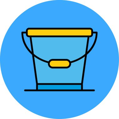 Kova. Web simgesi basit illüstrasyon