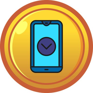 akıllı telefon simgesi, modern vektör illüstrasyonu