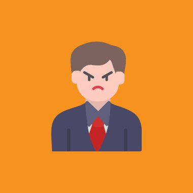 Şeffaf arkaplanda iş adamı vektör simgesi izole edildi. erkek logosu