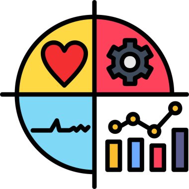iş grafiği grafik renk ana hatları vektörü