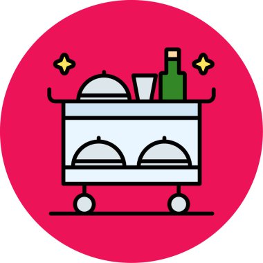 Barbekü ikonu vektör illüstrasyonu