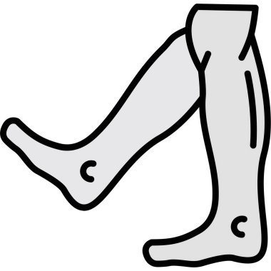 diz yaralanması simgesi