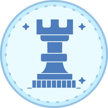 Satranç. Web simgesi basit illüstrasyon