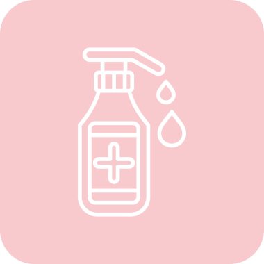 Şişe simgesi. Web için şişe vektör simgelerinin basit çizimi