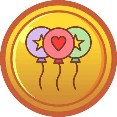 Bir kalp simgesinin vektör illüstrasyonu