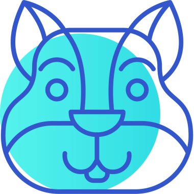 Hayvan. Web simgesi basit illüstrasyon