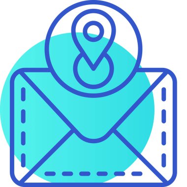 zarf e- posta simgesi vektör illüstrasyon tasarımı