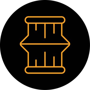 Tek bir simgenin vektör illüstrasyonu