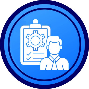 İş simgesinin vektör illüstrasyonu