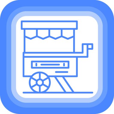 tren. Web simgesi basit illüstrasyon