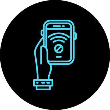 Akıllı saat simgesinin vektör çizimi