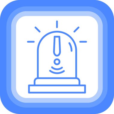 Alarm! Web simgesi basit illüstrasyon