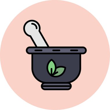 Bir çiçek simgesinin vektör illüstrasyonu