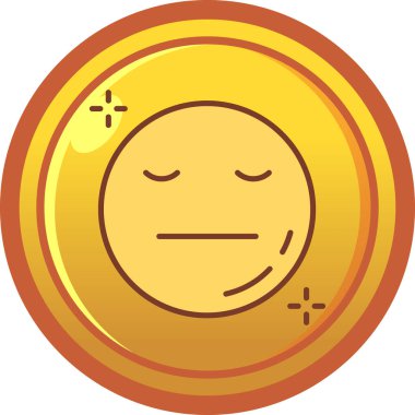 Madeni para simgesi simgesi - özet biçimi