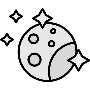 Ay. Web simgesi basit tasarım