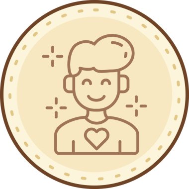 İnsan simgesinin vektör illüstrasyonu