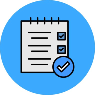 onay listesi simgesini. vektör çizim